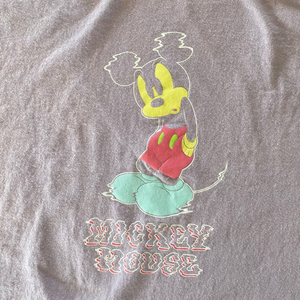 Disney X Neff Collaboration 100% cotton, Mickey Mouse psychedelic Graphic Shirt
